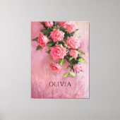 Gepersonaliseerde Een droom in tinten van roze Canvas Afdruk (Voorkant)