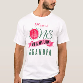 Gepersonaliseerde Een in een meloen opa T-shirt