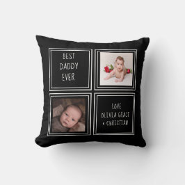 Gepersonaliseerde een van een soort twee fotosjabl kussen