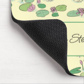 Gepersonaliseerde eenden en waterlily Yellow Mouse Muismat (Hoek)