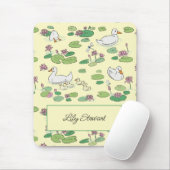 Gepersonaliseerde eenden en waterlily Yellow Mouse Muismat (Met muis)