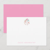 Gepersonaliseerde eenhoorn bedankje Kaarten (Voorkant / Achterkant)