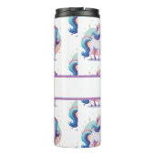 Gepersonaliseerde eenhoorn drink tumbler thermosbeker (Achterkant)