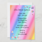 Gepersonaliseerde eenhoorn en de verjaardag van he kaart (Achterkant)