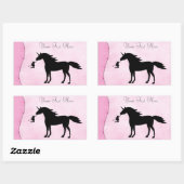 Gepersonaliseerde eenhoorn en fee silhouet Sticker (Vel)