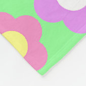 Gepersonaliseerde Eenhoorn en Regenboog Fleece Dek (Hoek)