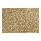 Gepersonaliseerde eenhoorn gouden glitter kussen H Kussensloop (Voorkant-Rechts)