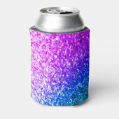 Gepersonaliseerde Eenhoorn Ombre Glitt Koozie kan  (Blikje Achterkant)