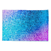 Gepersonaliseerde eenhoorn ombre glitter kussen Ho Kussensloop (Achterkant-Links)