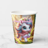 Gepersonaliseerde eenhoorn papieren bekers (Voorkant)