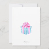 Gepersonaliseerde Eenhoorn Prinses Verjaardag Kaar Feestdagenkaart (Achterkant)