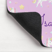 Gepersonaliseerde Eenhoorn Regenboog Sparkle Muis Muismat (Hoek)