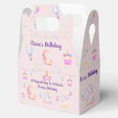 Gepersonaliseerde Eenhoorn Verjaardag Favoriete Bo Bedankdoosjes (Geopend)