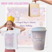 Gepersonaliseerde Eenhoorn Verjaardag Servetten Se