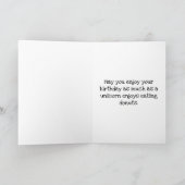 Gepersonaliseerde eenhoorns en donuts verjaardag K Kaart (Binnen)