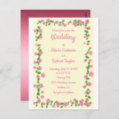 Gepersonaliseerde eenvoud is de beste florale brui briefkaart (Voorkant / Achterkant)