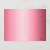 Gepersonaliseerde eenvoud is de beste florale brui briefkaart (Achterkant)