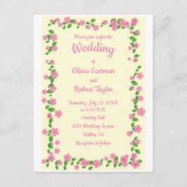 Gepersonaliseerde eenvoud is de beste florale brui briefkaart