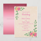 Gepersonaliseerde eenvoud is de beste rozen bruilo briefkaart (Voorkant / Achterkant)