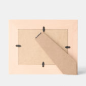 Gepersonaliseerde eenvoudig elegante sterren gegraveerde lijstjes (Achterkant)