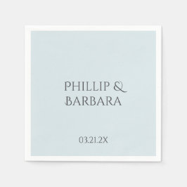 Gepersonaliseerde Eenvoudige 60ste Wedding Jubileu Servet