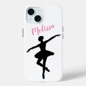 Gepersonaliseerde eenvoudige ballerina Case-Mate iPhone case (Achterkant)