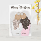 Gepersonaliseerde Eenvoudige Beste Vriend Bestie G Kaart (Gele Bloem)