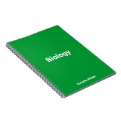 Gepersonaliseerde eenvoudige biologie / wetenschap notitieboek (Rechterzijde)
