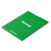 Gepersonaliseerde eenvoudige biologie / wetenschap notitieboek (Linkerzijde)