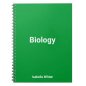 Gepersonaliseerde eenvoudige biologie / wetenschap notitieboek (Voorkant)