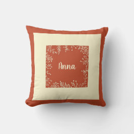 Gepersonaliseerde Eenvoudige Boerderij Fall Blader Kussen