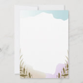 Gepersonaliseerde Eenvoudige Boho Uitnodiging voor (Achterkant)