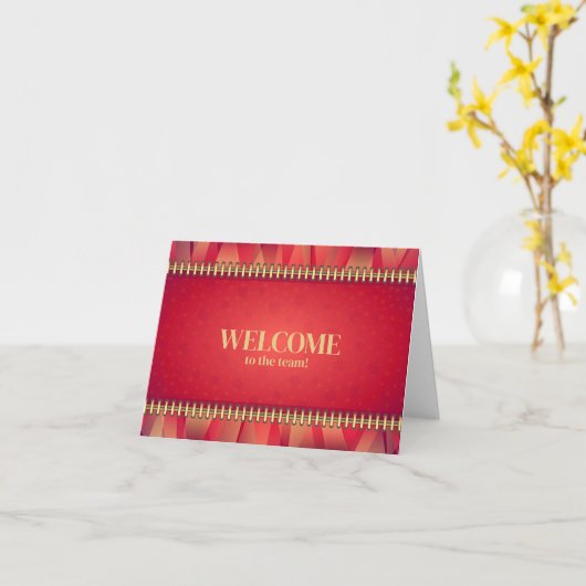 Gepersonaliseerde eenvoudige Elegant Welkom bij he Kaart (Gele Bloem)