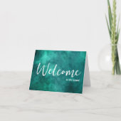 Gepersonaliseerde eenvoudige Elegant Welkom bij he Kaart (Voorkant)