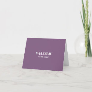Gepersonaliseerde eenvoudige Elegant Welkom bij he Kaart