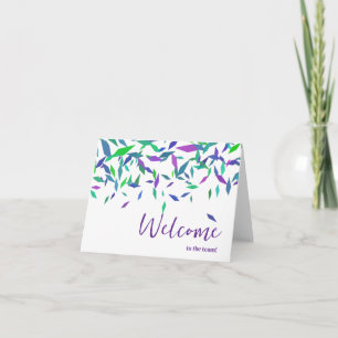 Gepersonaliseerde eenvoudige Elegant Welkom bij he Kaart