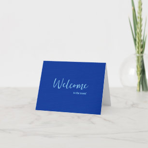 Gepersonaliseerde eenvoudige Elegant Welkom bij he Kaart
