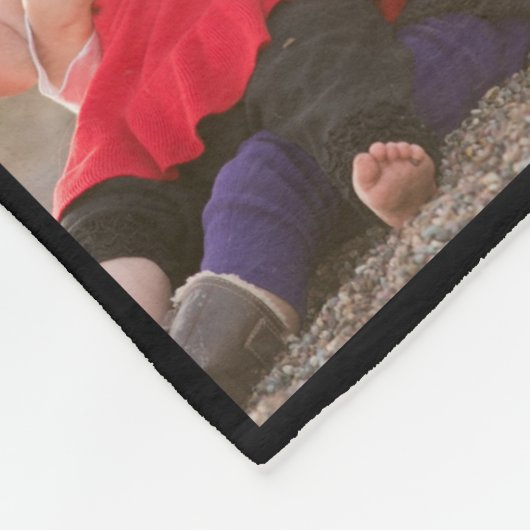 Gepersonaliseerde Eenvoudige Moderne 8 Foto Collag Fleece Deken (Hoek)