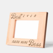 Gepersonaliseerde Eenvoudige Moderne Beste Baas Gegraveerde Lijstjes (Links)