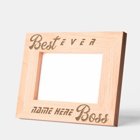 Gepersonaliseerde Eenvoudige Moderne Beste Baas Gegraveerde Lijstjes (Links)