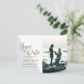 Gepersonaliseerde Eenvoudige Moderne Foto Sla de D Briefkaart (Staand voorkant)