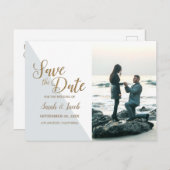 Gepersonaliseerde Eenvoudige Moderne Foto Sla de D Briefkaart (Voorkant / Achterkant)