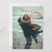 Gepersonaliseerde Eenvoudige Moderne Huwelijk save Kaart (Voorkant)