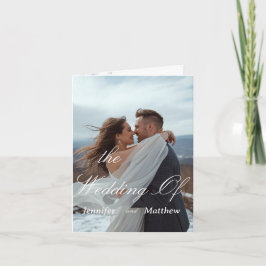 Gepersonaliseerde Eenvoudige Moderne Huwelijksuitn