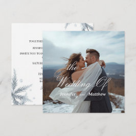 Gepersonaliseerde Eenvoudige Moderne Huwelijksuitn Kaart