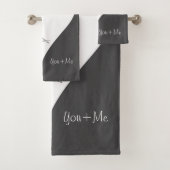 Gepersonaliseerde Eenvoudige Moderne Vogels in Lie Bad Handdoek (Insitu)