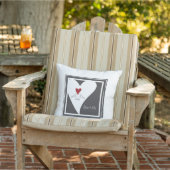 Gepersonaliseerde Eenvoudige Moderne Vogels in Lie Buitenkussen (Stoel)