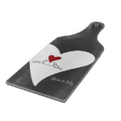 Gepersonaliseerde Eenvoudige Moderne Vogels in Lie Snijplank (Hoek)