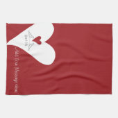 Gepersonaliseerde Eenvoudige Moderne Vogels in Lie Theedoek (Horizontaal)