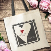 Gepersonaliseerde Eenvoudige Moderne Vogels in Lie Tote Bag